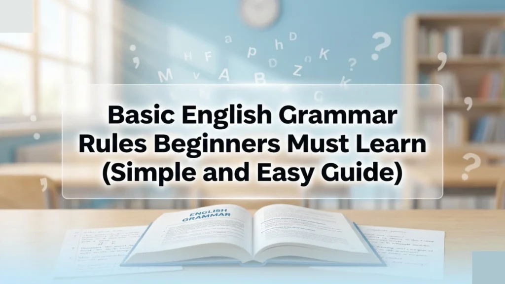 Basic English Grammar Rules Beginners Must Learn (Simple and Helpful Guide)
