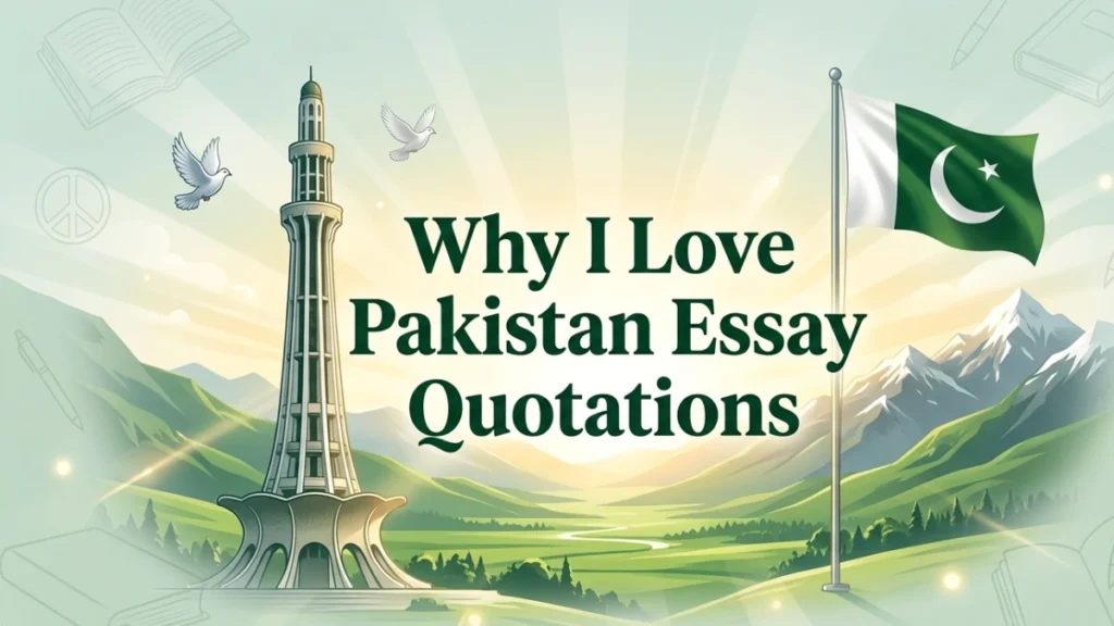 Why I Love Pakistan Essay Quotations – Best Quotations and Complete Essay Guide for Students