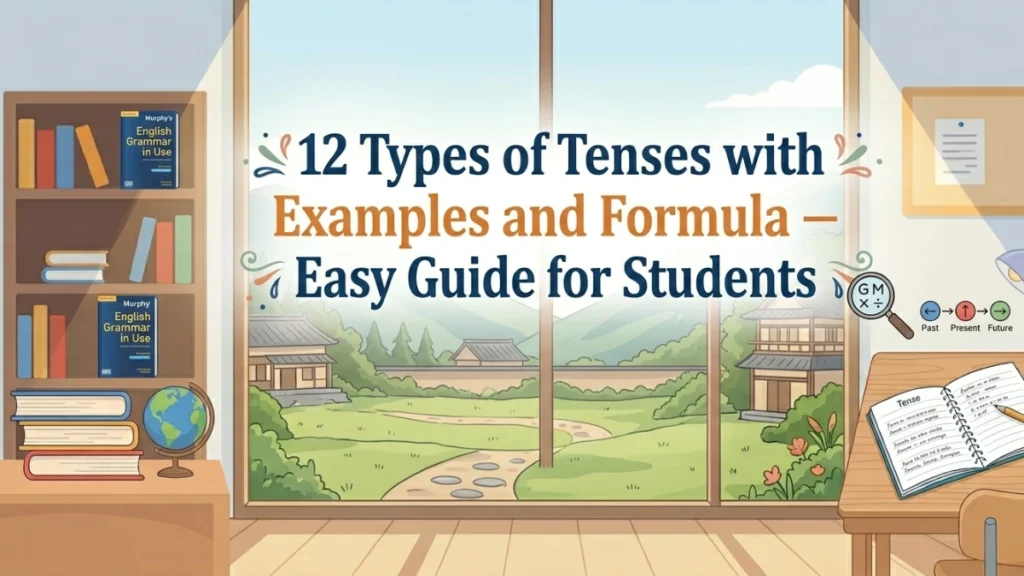 12 Types of Tenses with Examples and Formula – Easy Guide for Students
