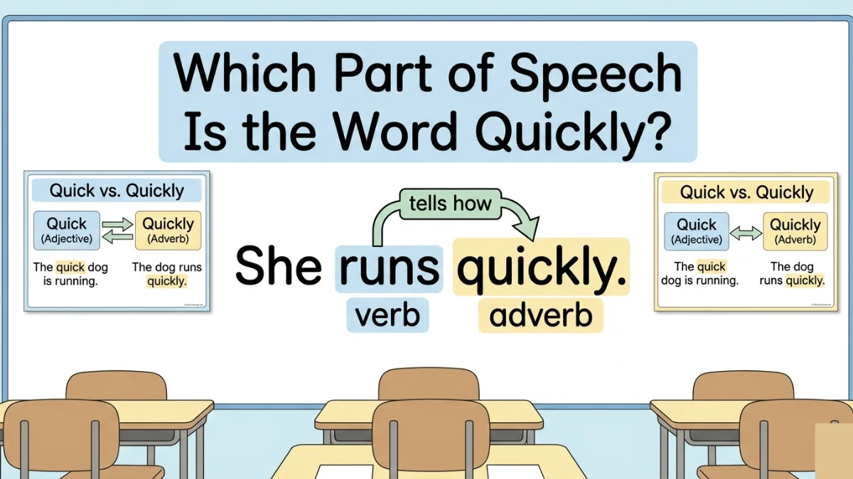 Which Part of Speech Is the Word Quickly? Easy Guide to Understanding Adverbs